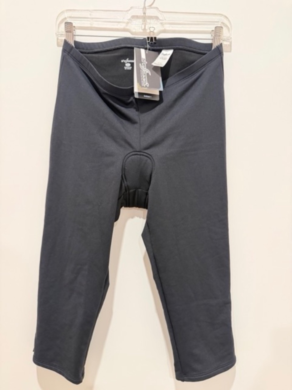 SheBeest Padded Cycling Capri  - Black - Size Large